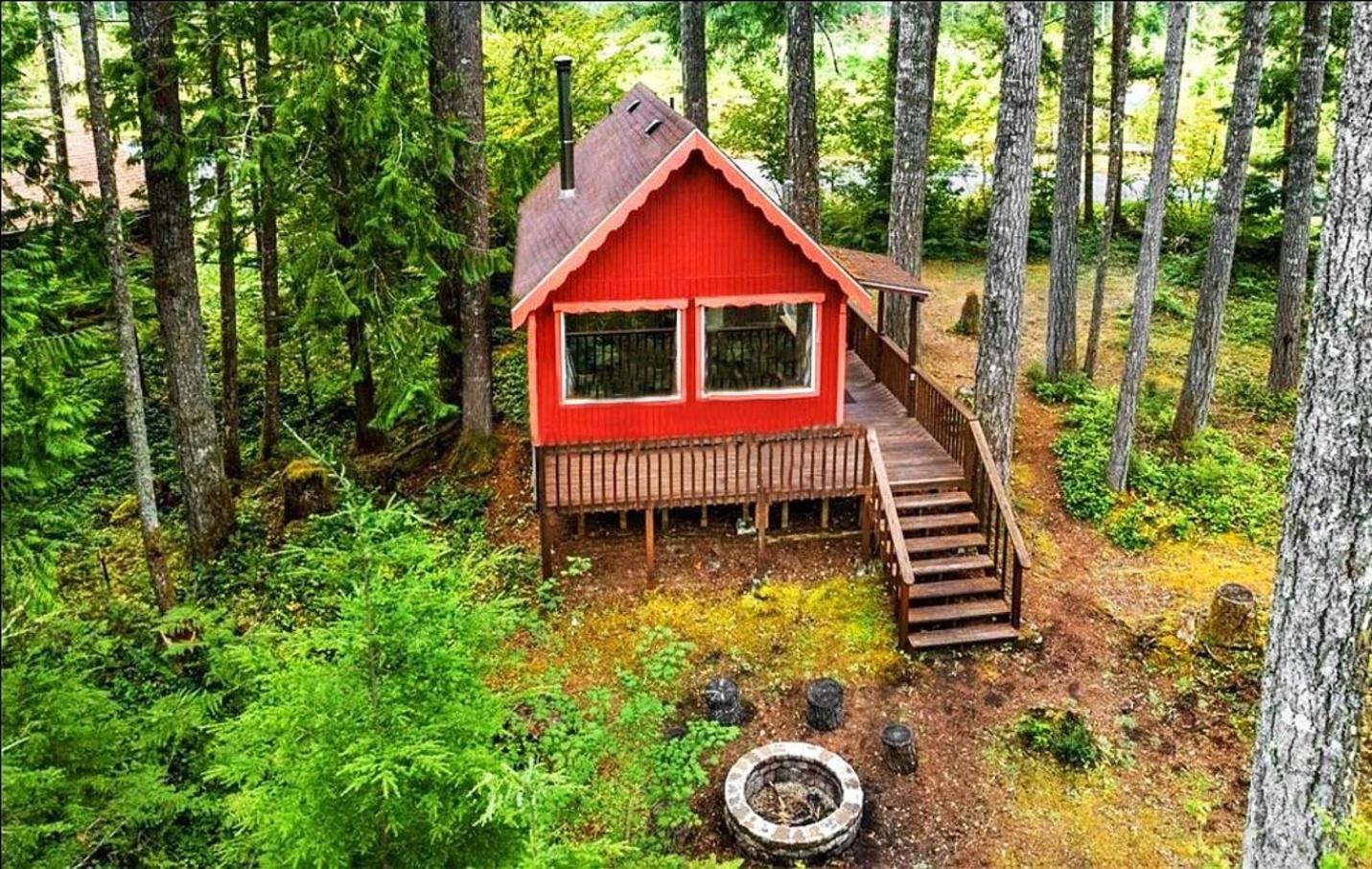 Mt Rainier Little Red Cabin Эшфорд Экстерьер фото